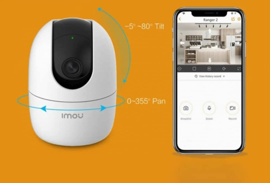 Picture of Dahua Imou Ranger 2 (2 MP) (K2EP-3HTW) Wi-Fi Dome IP Camera With Backpack Free