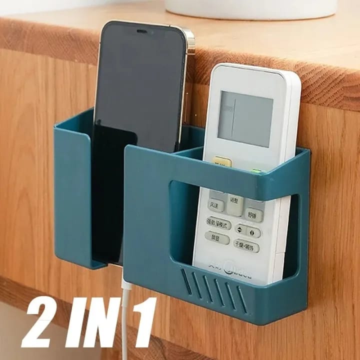 Picture of Wall-mounted Mobile Phone Remote Control Storage Box Multifunctional Wall Debris Storage Holders