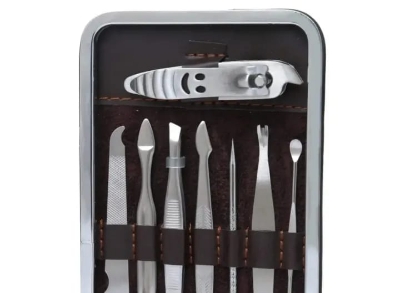 Picture of Steel Professional 12Pcs Tools Set Nail Clippers, Nail Scissors Grooming Kits, Nail Tools,