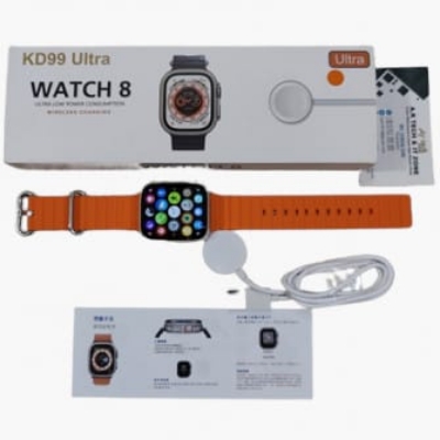 Picture of KD99 Ultra Men Smart Watch 1.99 inch Series 8 Ultra Heart Rate Blood Pressure Bluetooth Call Watch IP67 Waterproof Wireless Charging for iPhone & Andriod Phone. 30 Ratings