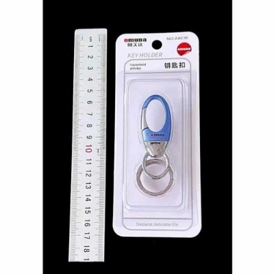 Picture of Omuda Key Ring।।Omuda Key Ring Holder OMUDA Keychain Stainless Steel Car Key Ring Hook Locking Silver Metal key ring Key chain for Bike Car Men Women Keyring 8083