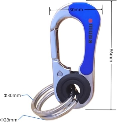 Picture of Omuda Key Ring for Bikers - Car - Bike - Home - Office Key Ring - Stainless Steel Key Ring A4382