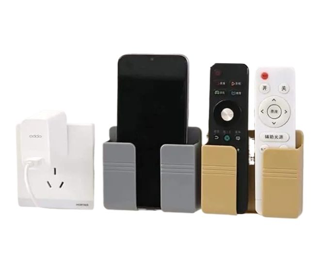 Picture of Remote Holder For Phone Mounted Storage Box Remote Control Storage Organizer