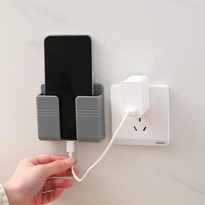 Picture of Phone & Remote Holder For Phone Mounted Storage Box Remote Control Storage Organizer: Multi Color - Phone Stand