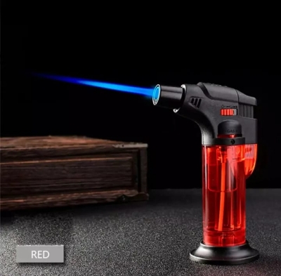 Picture of Rechargeable Butane Gas Torch Lighter Micro Torch 1300ºc Soldering Disinfector Burner Portable Torch High Capacity Torch for Barbecue and Cooking Multipurpose Windproof Flamer