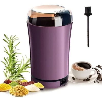 Picture of Mini Electric Coffee Grinder Coffee Grain Beans Spices Nuts Powder Mill Home Kitchen Salt Pepper
