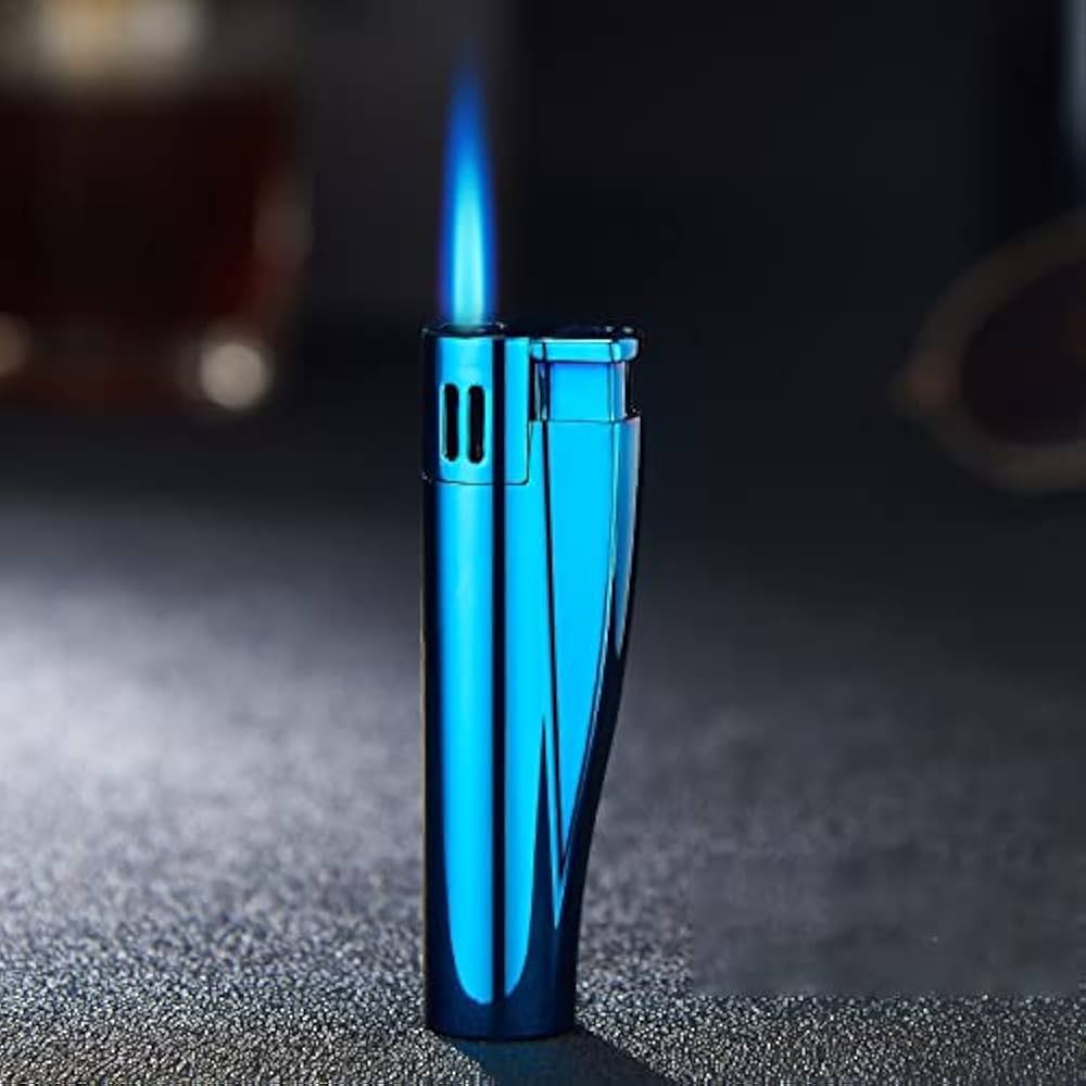 Picture of Retro Portable Windproof Lighter Turbo Jet Torch Metal Lighter Cigarette Gadget Men's Gift Outdoor Camping Burner