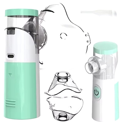Picture of Silent Mesh Nebulizer Handheld Asthma Inhaler Atomizer for Kids Adult Health Care Mini Portable Humidifier