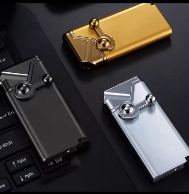 Picture of Creative Rocker Blue Flame Jet Torch Butane Gas Lighter Oblique Fire Pipe Special Smoking Accessories Gadgets For Men