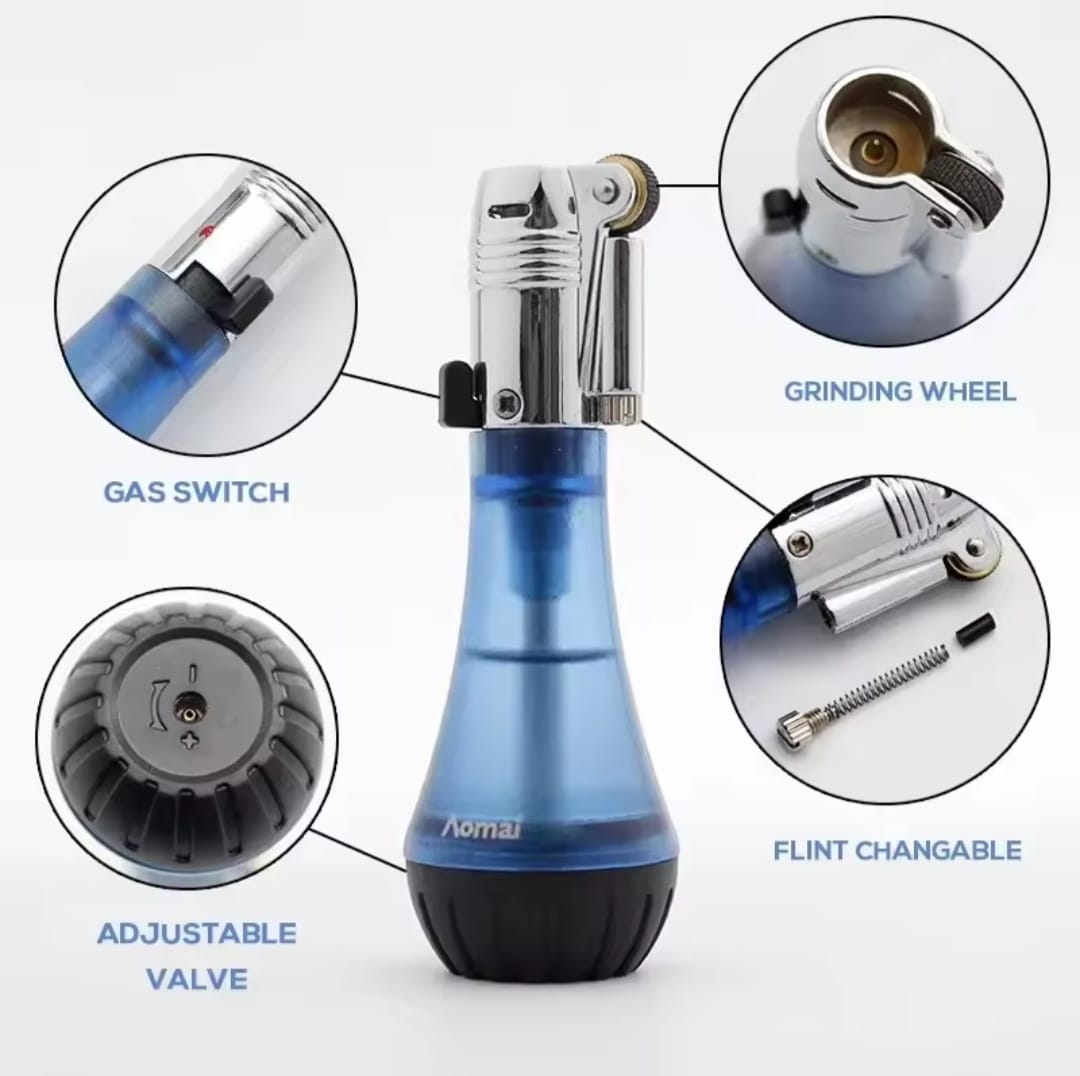 Picture of Grinding Lighter  Metal Butane Gas Flint Lighters Cigarette Lighters Smoking Accessories Ensendedores