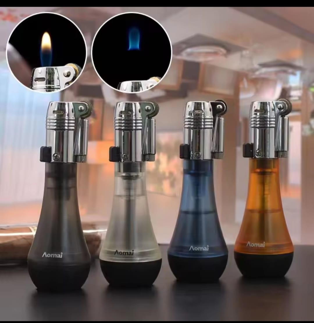 Picture of Grinding Lighter  Metal Butane Gas Flint Lighters Cigarette Lighters Smoking Accessories Ensendedores