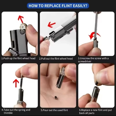 Picture of Jet Lighter with Visible Gas, Lockable Flame, Windproof Lighters, Unique Gifts for Men, Women