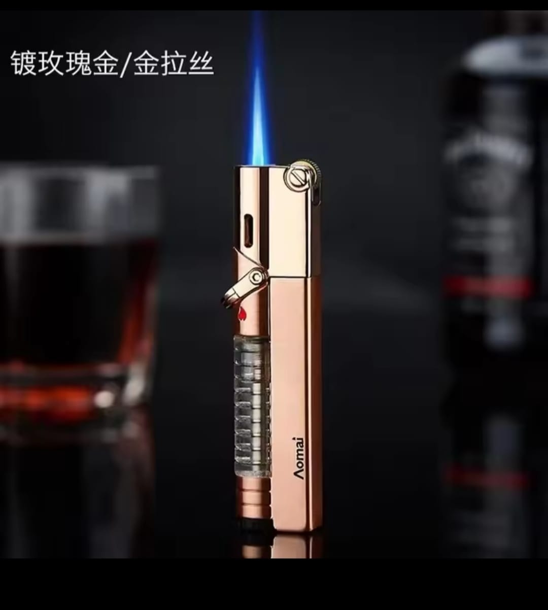 Picture of et Lighter with Visible Gas, Lockable Flame, Windproof Lighters, Unique Gifts