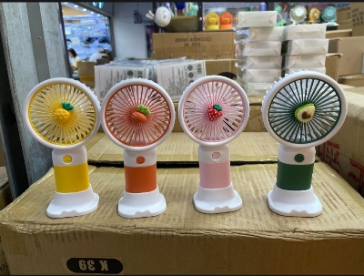 Picture of Fruit Detachable Dock USB Charging Handheld Desktop Fan Cute Mini Portable Fan Office Learning Outdoor Home Gift