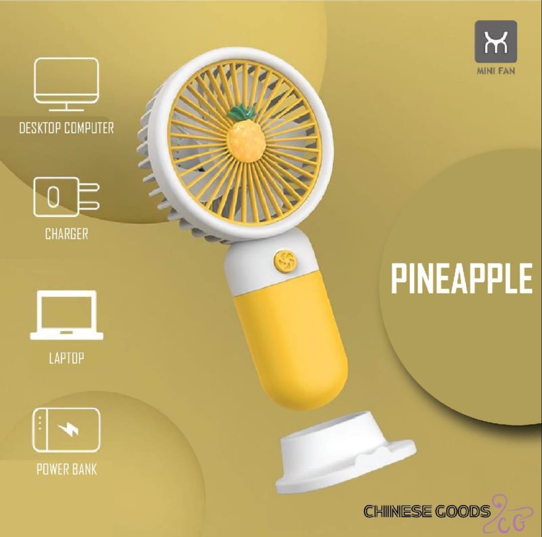 Picture of Fruit Detachable Dock USB Charging Handheld Desktop Fan Cute Mini Portable Fan Office Learning Outdoor Home Gift