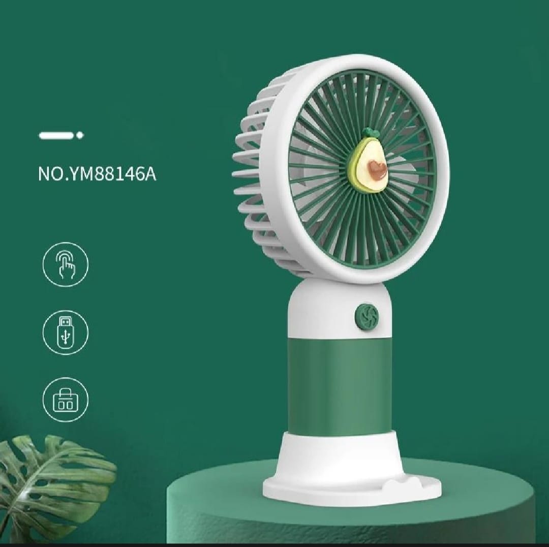 Picture of Fruit Detachable Dock USB Charging Handheld Desktop Fan Cute Mini Portable Fan Office Learning Outdoor Home Gift