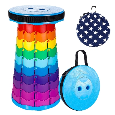 Picture of Portable Telescopic Stool Collapsible & Retractable Folding Chair for Adults Lightweight Foldable Seat for Camping Fishing Hiking Outdoor Indoor