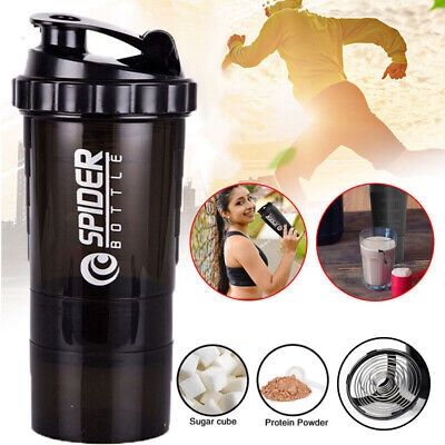 Picture of Water Bottle  Cups Sports Cup Portable 500ml Removable Three Protein Powders