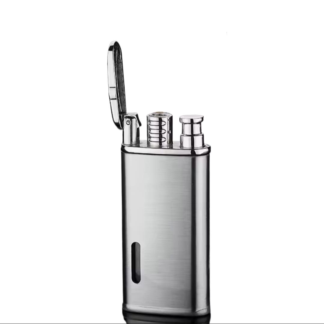 Picture of LCD Lighter Gas Inflatable Windproof Metal Durable General Lighter