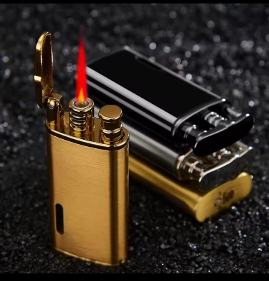 Picture of LCD Lighter Gas Inflatable Windproof Metal Durable General Lighter