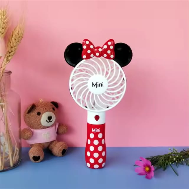 Picture of Outdoor Portable Cartoon Kawaii Usb Air Cooler Travel Mini Handheld Fan Lithiums Battery Rechargeable Toys
