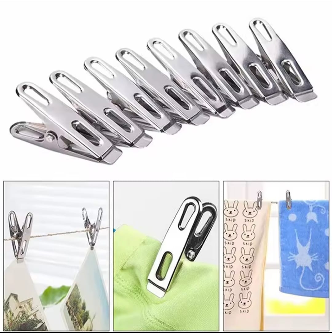 Picture of Clothes Clip High Quality Stainless Steel Powerful Clothes Drying Clip Socks Drying Clip Small