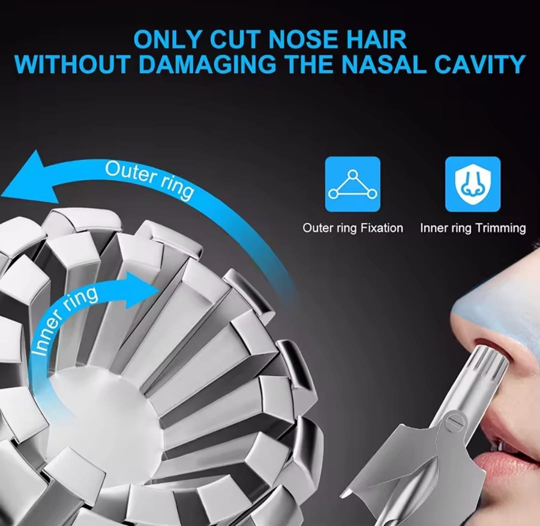 Picture of Nose Hair Ear Trimmer Stainless Steel,Manual,mWashable,Portable Tondeuse Nez hair remover Nose Vibrissa Razor Shaver