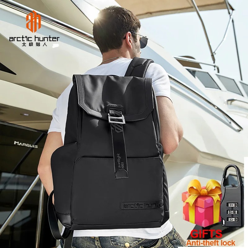 Picture of Arctic Hunter B00428 Backpack with USB Port, Travel Backpack for 15.6” Laptop Water-resistant Bag