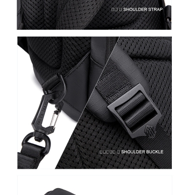 Picture of Arctic Hunter XB00526 Waterproof High quality Anti-Theft Crossbody Chest Bag