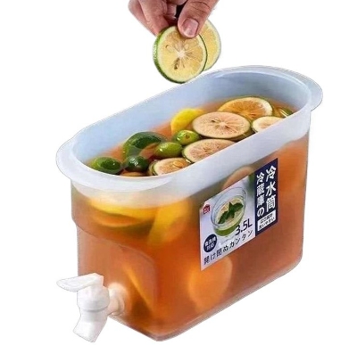 Picture of Dring Dispenser With Tap High quality food grade plastic juice jar water dispenser 3.5L Juice Dispenser