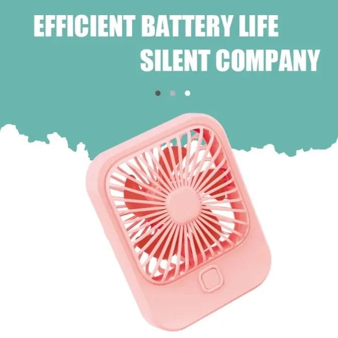 Picture of Ultra-thin Mini Foldable Fan Handheld USB Rechargeable Desktop Fan Small Table Fan 3 Speed Adjustable For Homeheld Bedroom