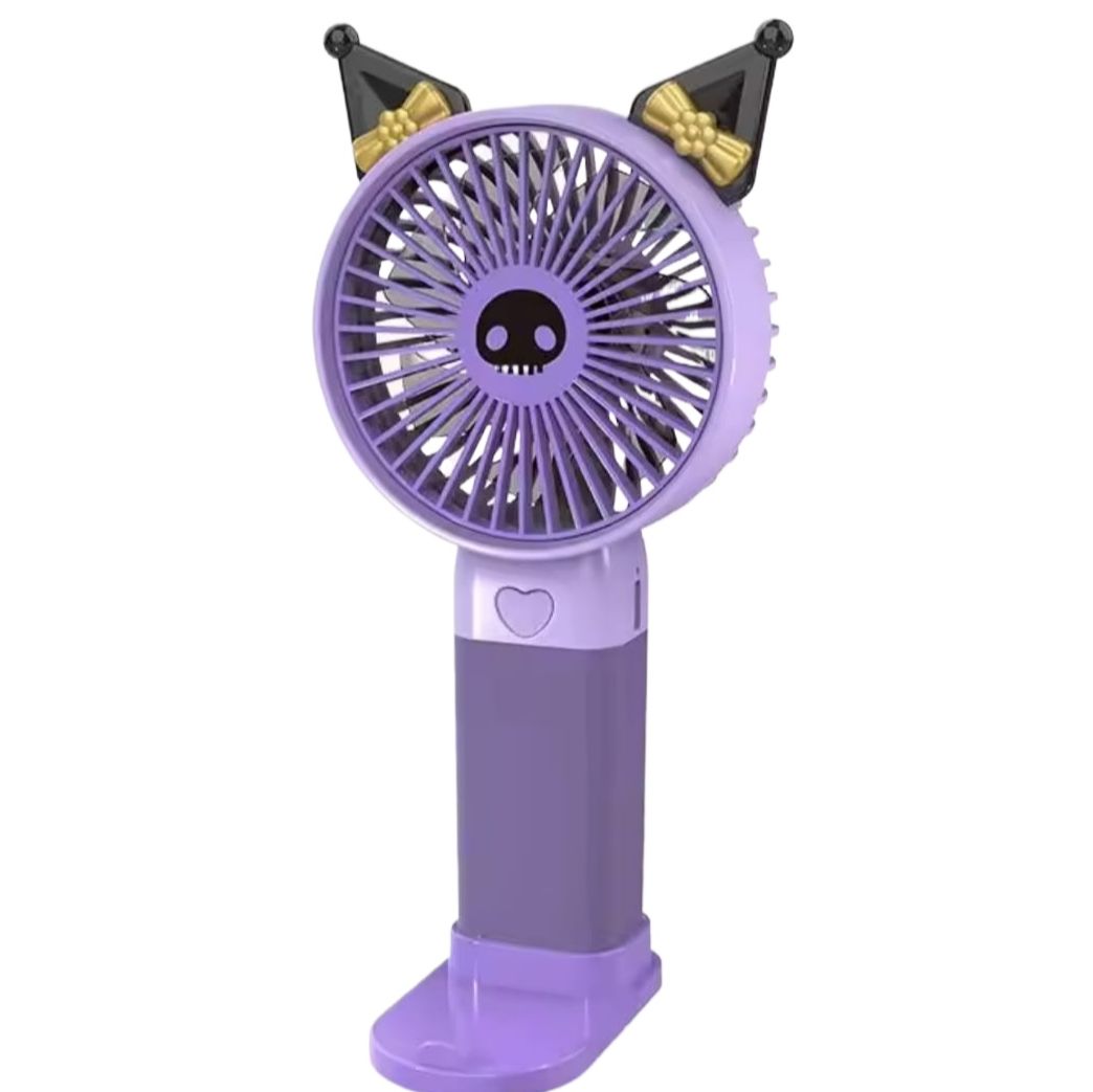 Picture of New Cinnamoroll Kuromi Anime Kawaii Sanrio Handheld Fan Cute My Melody Usb Charging Fan Two-Speed Wind Toys for Kids