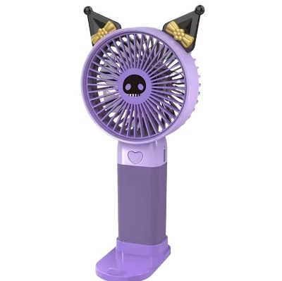Picture of New Cinnamoroll Kuromi Anime Kawaii Sanrio Handheld Fan Cute My Melody Usb Charging Fan Two-Speed Wind Toys for Kids