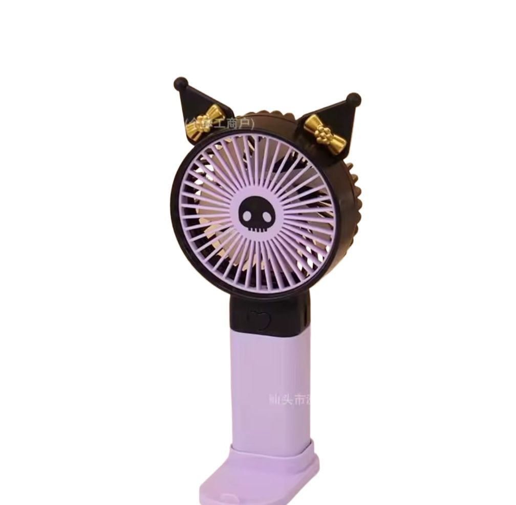 Picture of New Cinnamoroll Kuromi Anime Kawaii Sanrio Handheld Fan Cute My Melody Usb Charging Fan Two-Speed Wind Toys for Kids