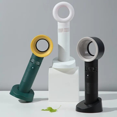 Picture of Portable Bladeless Fan Handheld Desktop Summer Mini Ultra-quiet Air Coolers USB