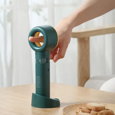 Picture of Portable Bladeless Fan Handheld Desktop Summer Mini Ultra-quiet Air Coolers USB