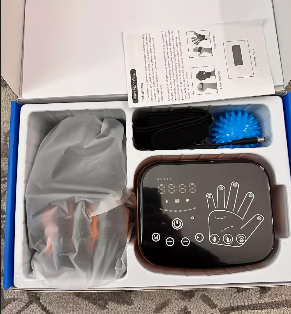 Picture of Upgrade Hemiplegia Hand Stroke Recovery Equipment Hand Exercise Therapy Stroke Hand Exerciser Rehabilitation Robot Glove