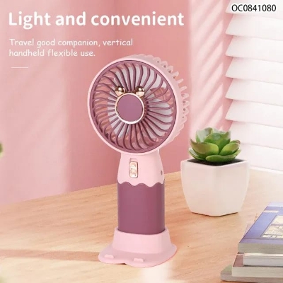 Picture of USB Rechargeable Desktop Fans Cute Mini Portable Fan for Office Study Outdoors Home Table USB Battery Charge 5v