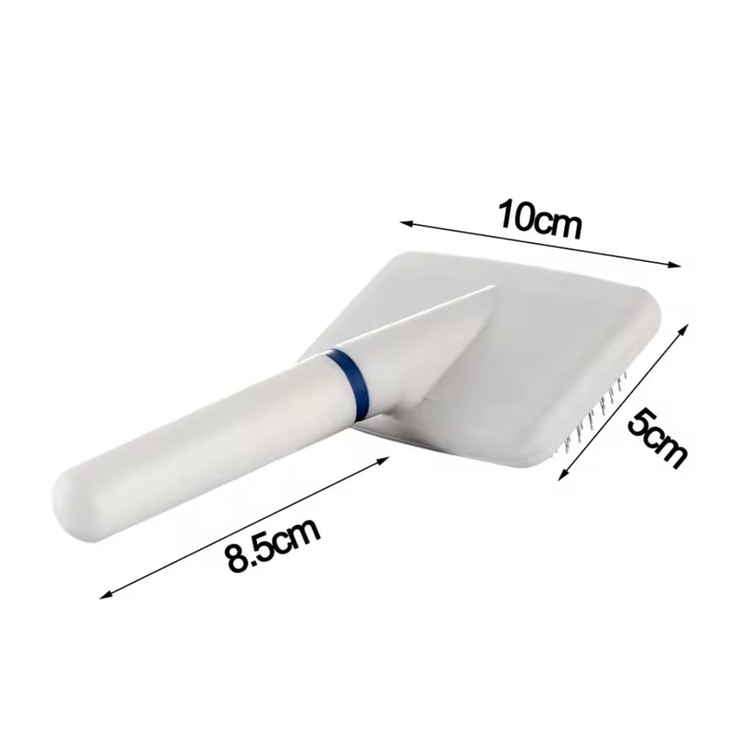 Picture of Pet Hair Removal Comb Pet Hair Comb Trimmer Plastic Handle Stainless Steel Needle Comb