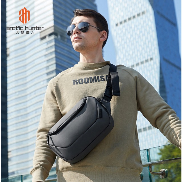 Picture of Arctic Hunter YB00561 Sling Bag Multi Compartment Travel Leisure Crossbody Bag (9.7″)