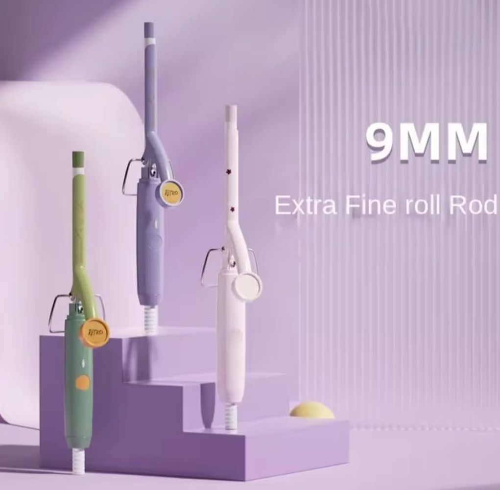 Picture of Hair Curling Iron Electric Ultra-fine Mini Curly Tongs Short Hair Ceramic Teddy Curling Iron Salon Styling Tool