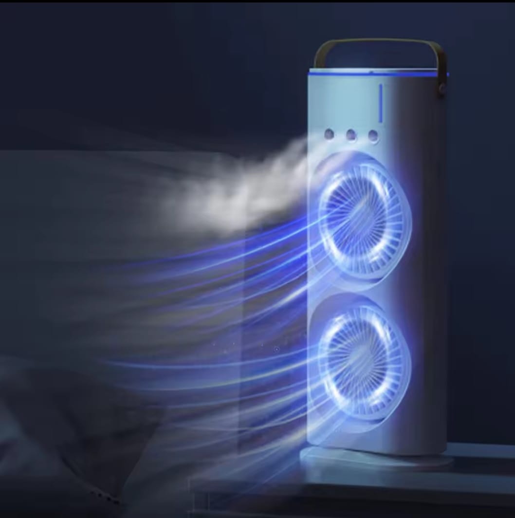 Picture of Double-ended spray fan portable humidifier fan air conditioner household small air cooler hydro cooling portable air adjustment