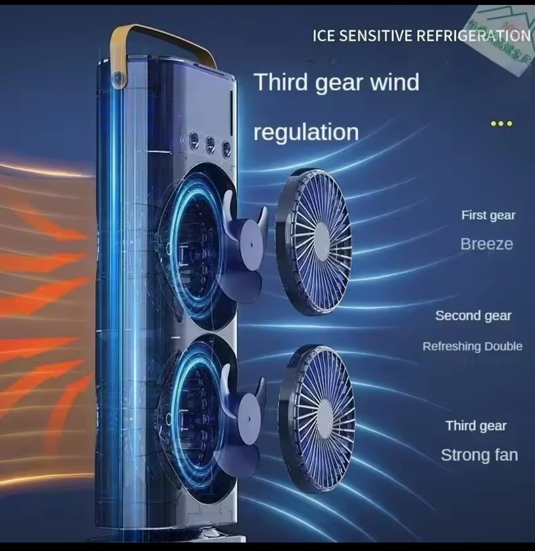 Picture of Double-ended spray fan portable humidifier fan air conditioner household small air cooler hydro cooling portable air adjustment