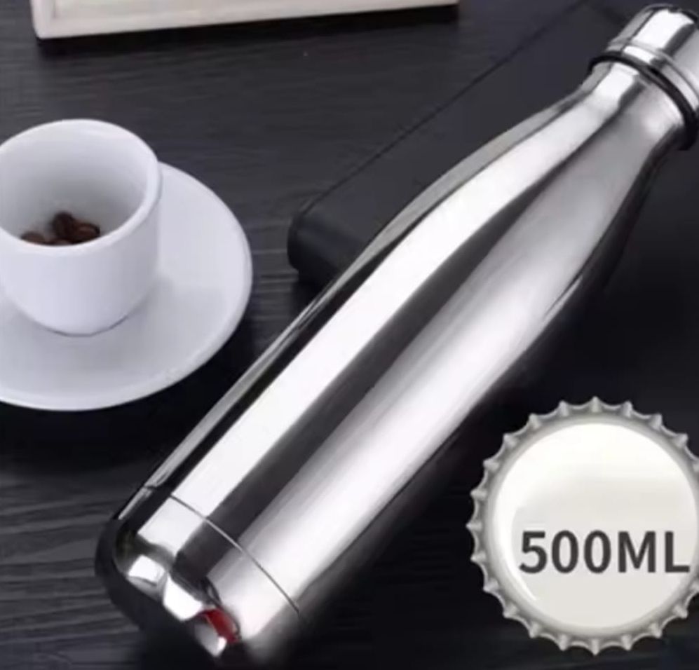 Picture of Stainless Steel Water Bottle-500 ml, Silver