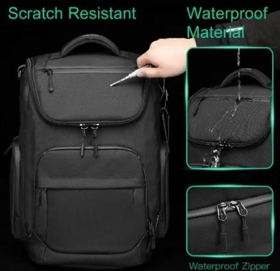 Picture of OZUKO 9409S Unisex School Collage Large Capacity Waterproof Laptop Backpack Business Travel Bag USB Charging