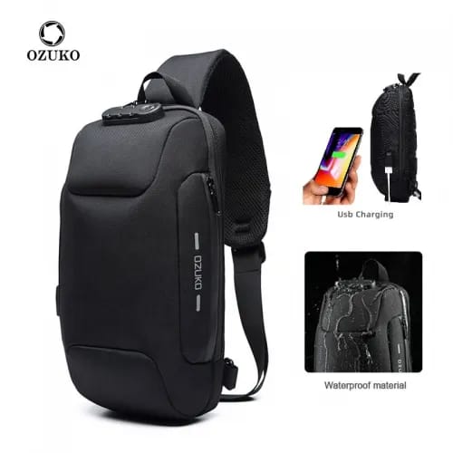 Picture of OZUKO 9223L Chest Bag Multifunction Crossbody Bag for Men