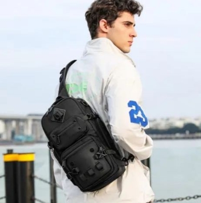 Picture of Ozuko 9585 Crossbody Bag With Camera Tripod Storage