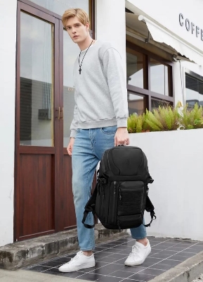 Picture of Ozuko 9746 Anti Theft Travel Backpack For Man Waterproof Custom Computer Laptop Business Bag Outdoor Hiking Backpack