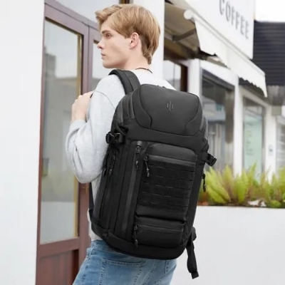 Picture of Ozuko 9746 Anti Theft Travel Backpack For Man Waterproof Custom Computer Laptop Business Bag Outdoor Hiking Backpack