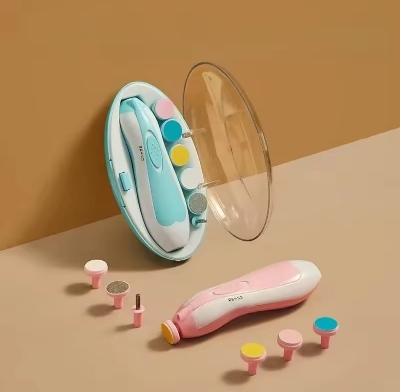 Picture of Kids Baby Nail Trimmer Electric Baby Manicure Pedicure Nail Clippers Cutter Scissors Care Set New Born Kids' safety nail clipper